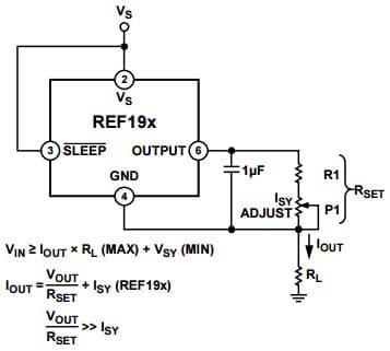 Typical Application for REF198 Precision Micro-power, Low Dropout Voltage Reference