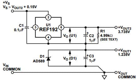 Typical Application for REF198 Precision Micro-power, Low Dropout Voltage Reference