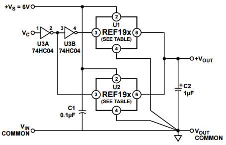 Typical Application for REF195 Precision Micro-power, Low Dropout Voltage Reference