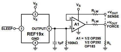 Typical Application for REF198 Precision Micro-power, Low Dropout Voltage Reference