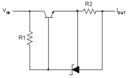 Typical Application for AS431I Current Source or Current Limit Regulator