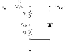 Typical Application for AS431I Low Cathode Current Adjustable Precision Shunt Regulator