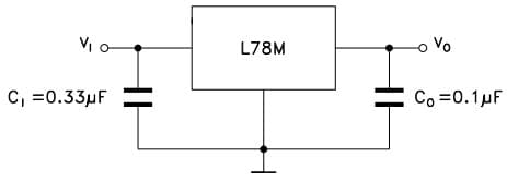 Typical Application Circuit for L78M05 Positive Voltage Regulator