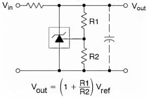 Typical Application Circuit for TS431 Adjustable Precision Shunt Regulator