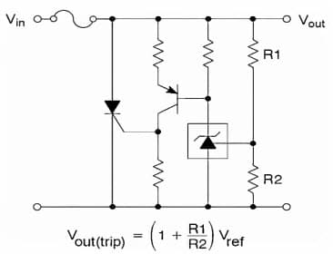 Typical Application Circuit for TS431 Adjustable Precision Shunt Regulator