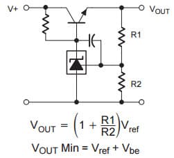 Typical Application for TL431C Series Pass Regulator