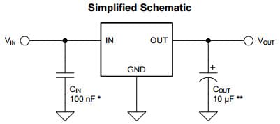 Typical Application Circuit for LM2936 Ultra-Low Quiescent Current LDO Voltage Regulator