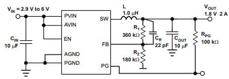 Typical Application Circuit for TPS62065 Low-Noise, Very Low Drift, Precision Voltage Reference