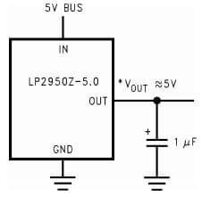 Typical Application Circuit for LP2950 Adjustable Micro-power Voltage Regulator for 5-V Current Limiter