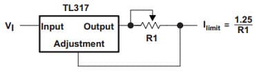 Typical Application Circuit for TL317 Precision Current-Limiter Circuit