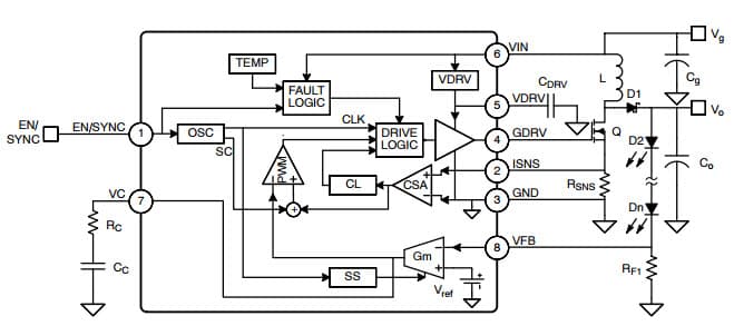 Typical Application for NCV8873 Automotive Grade Non-Synchronous Boost Controller