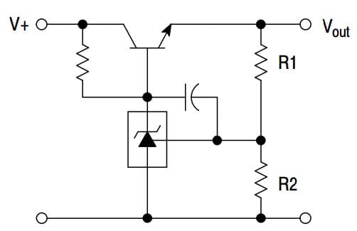 Typical Application for NCV431A Programmable Precision References for Series Pass Regulator