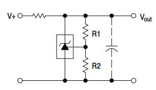 Typical Application for NCV431B Programmable Precision References for Shunt Regulator