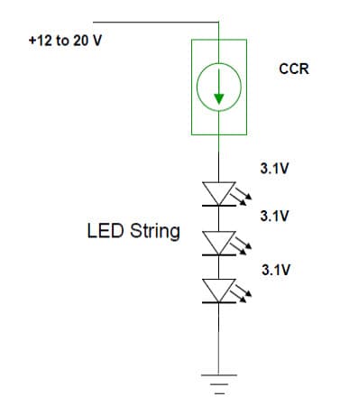 Typical Application for NSI45020T1G Constant Current LED Strings