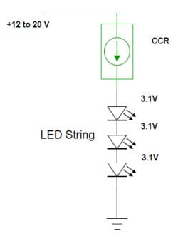 Typical Application for NSIC2050BT3G Constant Current LED Strings