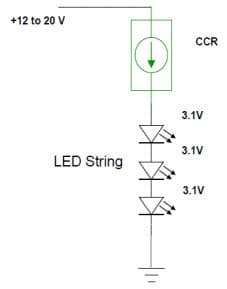 Typical Application for NSI45030T1G Constant Current LED Strings