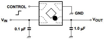 Typical Application for TCR2EN31, 200mA, 3.1V Output Voltage CMOS Low Drop-Out Regulator