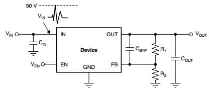 Typical Application Circuit for TPS7A41 Post DC/DC Converter Regulation for High-Performance Analog Circuitry