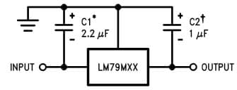 Typical Application Circuit for LM79M05C 3-Terminal Fixed Regulator