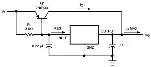 Typical Application for LM340A High Current Voltage Regulator