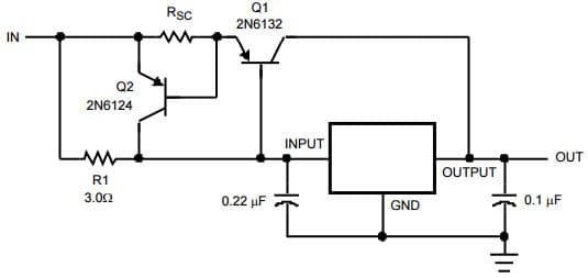 Typical Application for LM340A High Output Current, Short Circuit Protected