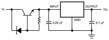 Typical Application for LM340A High Input Voltage Circuits