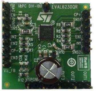 EVAL6230QR, Demonstration Board for L6230Q 3-Phase Brushless DC Motor Driver