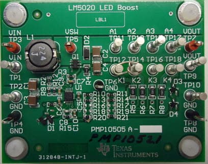 PMP10521, Boost Converter for 2 LED Strings