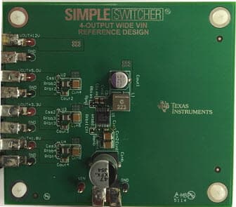 PMP10618, 15V to 60V Wide Input Four-Output SIMPLE SWITCHER Reference Design Using LM46002 and LMZ21701