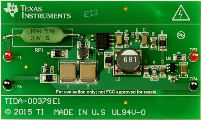 TIDA-00379, 110-VAC to 5-VDC @ 30-mA Non-Isolated Power Supply Reference Design