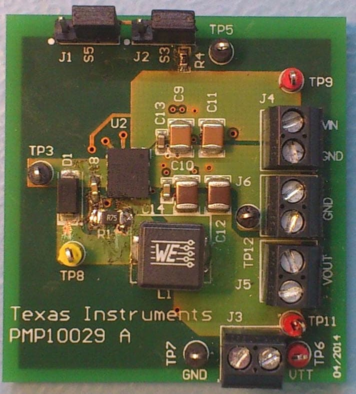 PMP10029.1, Reference Design - DDR3/DDR4 Power Supply with 5V Input and 10A Load for Industrial PCs