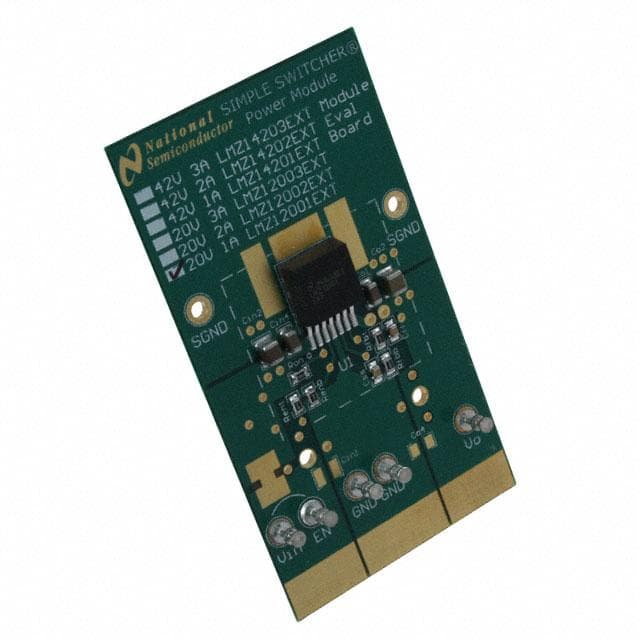 LMZ12001EXTEVAL/NOPB, Evaluation Board Using LMZ12001 Simple Switcher DC/DC Power Module Driving Up to 3A Load