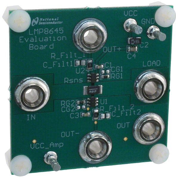 LMP8645MKEVAL/NOPB, evaluation board shows a bidirectional high side current sense made using LMP8645