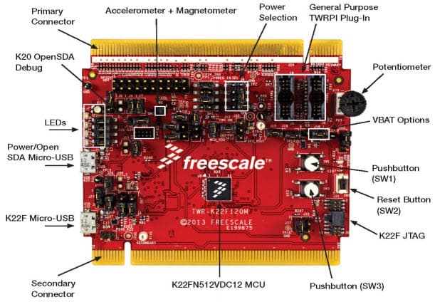 TWR-K22F120M, Kinetis K22 Tower System Module based on the MK22FN512 MCU