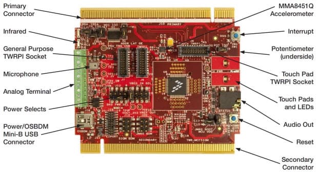 TWR-MCF51QM, ColdFire+ MCF51QM Tower System Module based on the MCF51QM128 MCU