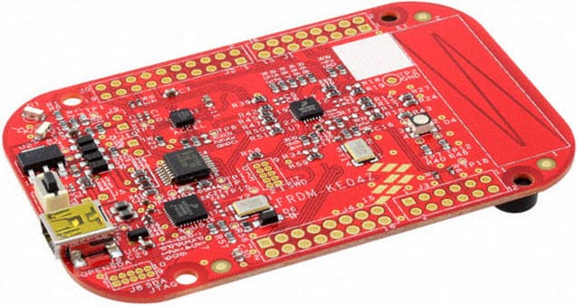 FRDM-KE04Z, Freescale Freedom Development Platform for the MKE04Z8VFK4 Kinetis KE04 MCUs built on ARM Cortex-M0+ processor