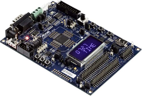 ATSAM4C32-EK, ATSAM4C32 Evaluation Kit designed to evaluate and develop code for smart energy applications built around two high performance 32-bit ARM Cortex-M4 RISC processors