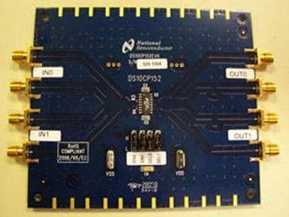 DS10CP152EVK, 1.5 Gbps 2x2 LVDS CrossPoint Switch Evaluation Board