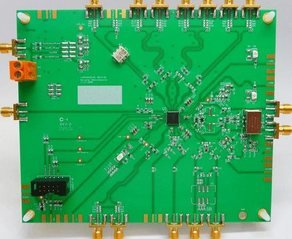 LMK04000BEVAL-XO, Evaluation Board using LMK04000 Precision Clock Conditioner with Dual PLLs and Integrated VCO