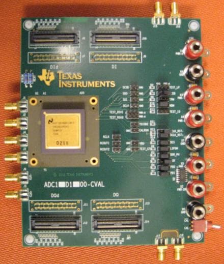 ADC12D1600CVAL, Evaluation Board for ADC12D1600, Dual, 12-Bit, 3.2 GSPS Analog-to-Digital Converter