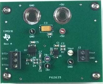 TIPD193, RTD to Voltage Reference Design Using Instrumentation Amplifier and Current Reference