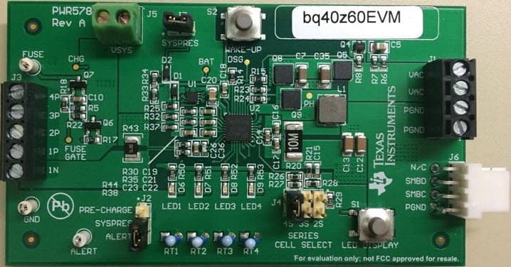 TIDA-00553, Multi-Cell Battery Manager Unit with Integrated Charging, Gauging, Authentication and Protection