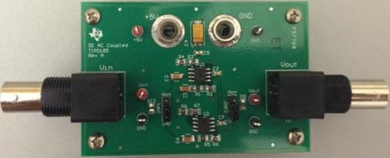 TIPD185, AC Coupled, Single-Supply, Inverting and Non-inverting Amplifier Reference Design