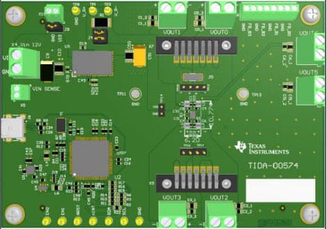 TIDA-00574, Xilinx Zynq 7000 Series 5W Small Efficient Low-Noise Power Solution Reference Design