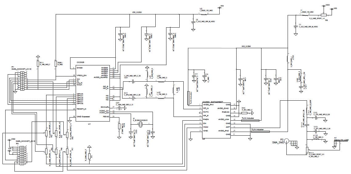 CC2520-CC2591EM_RD, CC2520-CC2591EM Reference Design based on CC2520 802.15.4 LR-WPAN and CC2591 RF Front End