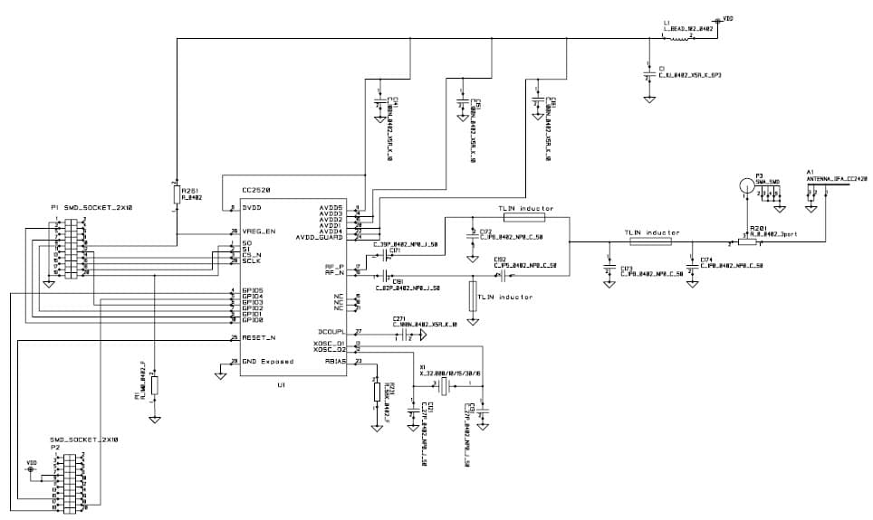 CC2520EM_REFDES, CC2520EM Reference Design based on CC2520 802.15.4 LR-WPAN