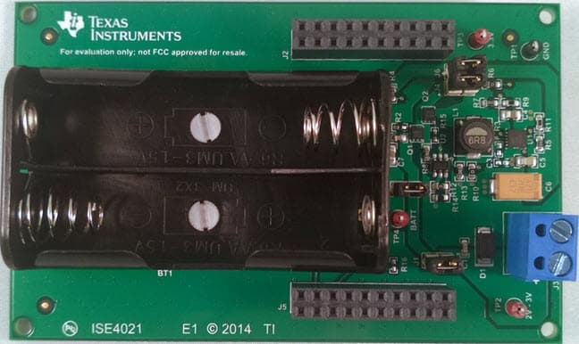 TIDA-00372, Wi-Fi System Powered by 2 AA Batteries Extends Life By Using Long Power Off Periods Reference Design