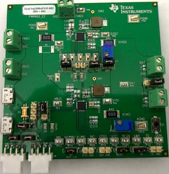 TIDA-00590, Dual Battery Charger IC Reference Design (connected in cascade Configuration)