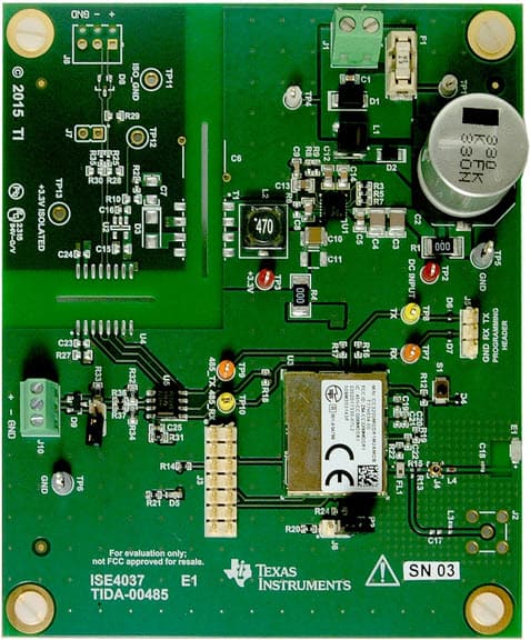 TIDA-00485, Non-Isolated RS-485 to Wi-Fi Bridge with 24 VAC Power Reference Design