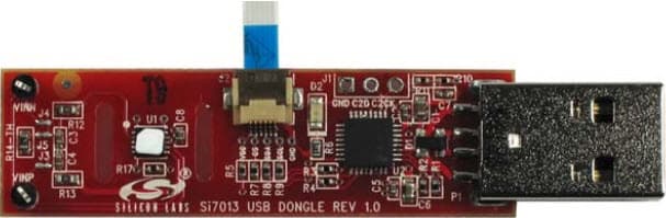 Si7013USB-DONGLE, Evaluation Kit for the Si7007, Si7022 and Si7023 Temperature and Humidity Sensor